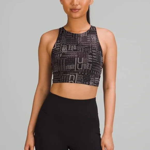 nwt lululemon energy bra high neck long line - Picture 1 of 8